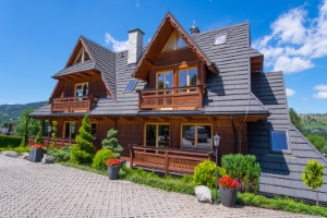Balkon s výhledem na Tatry